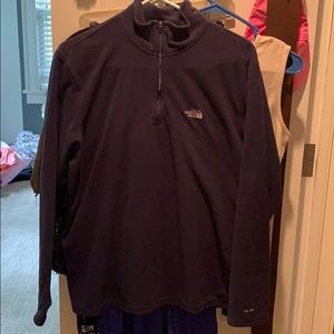 Men’s Northface navy fleece quarter zip